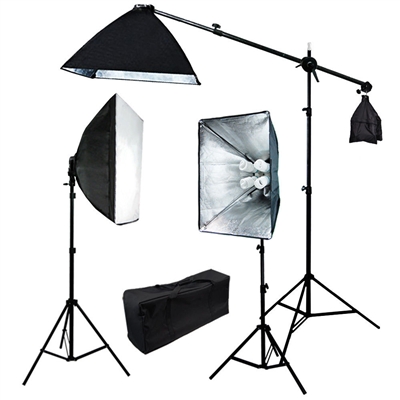 Digital Photography Softbox 2400W Fluorescent video Continuous Boom ...